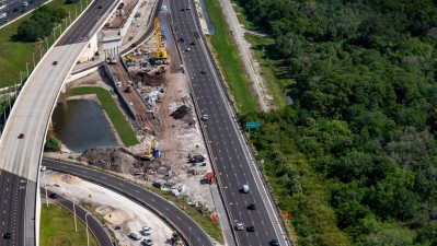 Westbound SR 60 widening from Spruce St/TIA to Memorial Highway (April 2024)