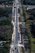 Looking southeast over SR 52 towards N Sunlake Blvd. (1/6/2023 photo)