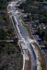 Looking east over SR 52 at Kent Grove Drive (2/7/2023 photo)