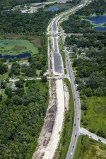Looking east above SR 52 at Kent Grove Drive. (8/6/2021 photo)
