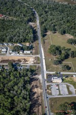 Looking north over US 41 at the project's north side which ends south of the bridge over the Withlacoochee State Trail (11-20-2023 photo)