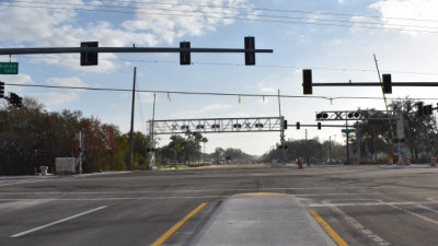 The rebuilt Sam Allen Road / Buchman Highway intersection is open ready to open to traffic