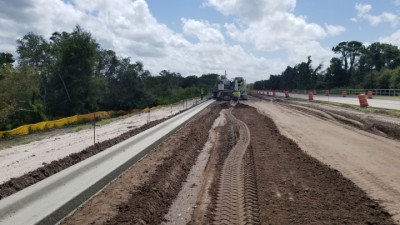 Sam Allen Rd Widening Project: late-July 2020