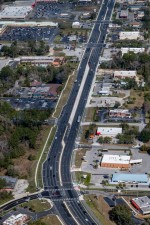 Looking northwest over US 19 from W Yulee Drive to W Homosassa Trail (2/7/2023 photo)
