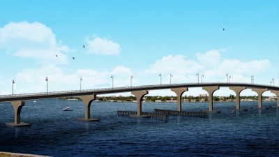 Artist Rendering of the New Bayway Bridge (SR 679) Structure E to Tierra Verde