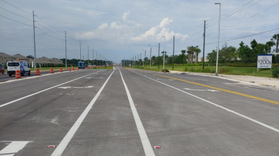 US 301 widening project - 19th Avenue looking north - August 2020