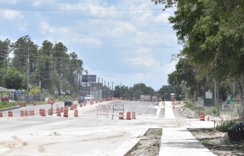 New westbound SR 54 taking shape east of Point Cypress Blvd. (6/10/2021 photo)