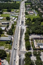 Looking west over SR 54 in the Point Cypress Blvd. (middle of photo) area (8/17/2021 photo)