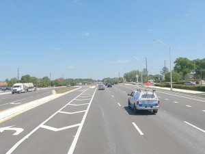 Looking east on SR 50, east of the Windmere Road / Bronson Blvd. intersection (March 30, 2023 photo)