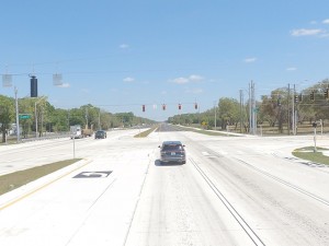 Looking east on SR 50 at the Olancha Road / US 98 intersection (March 30, 2023 photo)