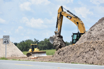 Work on US 301 south of SR 50 (7/17/20 photo)
