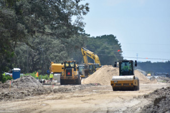 Work on  the south side of SR 50 (7/17/20 photo)