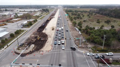 I-75 interchange improvements at Big Bend Road (March 2024)