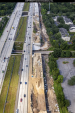 Construction on the east side of I-75 near Woodberry Road (October 2019 photo)