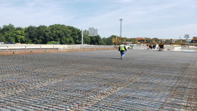 I-75 northbound over Woodberry Rd., preparing for deck pour - July 2020
