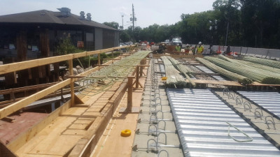 Halls River Bridge May 2019 Barrier Wall Prep Work