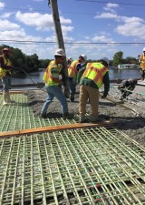 Halls River Bridge Concrete Deck Pour May 2018 