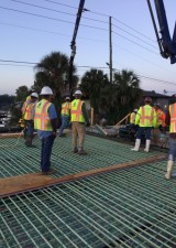 Halls River Bridge Concrete Deck Pour VI May 2018 