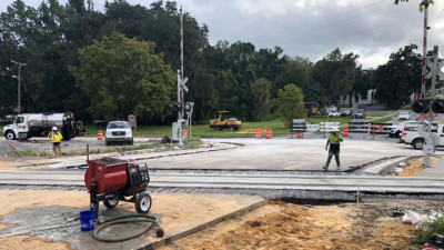 Jefferson Street RR Crossing Replacement Work August 2019