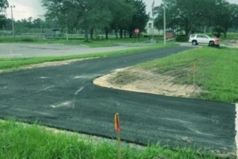 A section of paved trail (7-31-2023 photo)