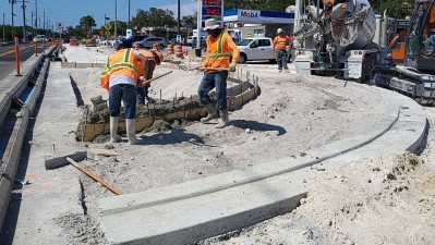Alt US 19 (Palm Harbor Blvd) Roundabout at Florida Avenue (May 2023)