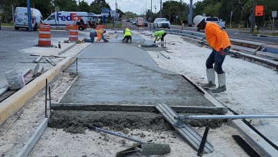 Alt US 19 (Palm Harbor Blvd) Roundabout at Florida Avenue (May 2023)