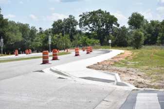 New sidewalk along N. Forest Ridge Blvd. (5/17/2022 photo)