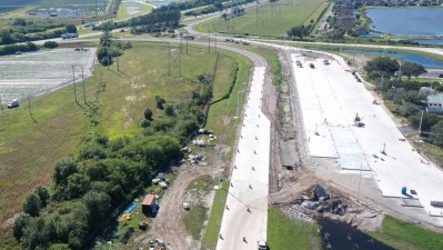 I-75 Southbound Rest Area parking lot expansion Hillsborough County (November 2021)