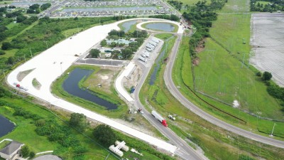 I-75 Southbound Rest Area parking lot expansion Hillsborough County (September 2021)