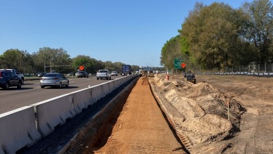 I-4 Westbound Weigh Station New Access Lane (February 2023)