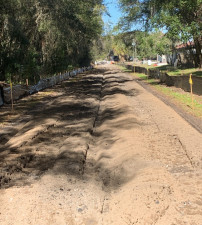 Base reconstruction of the trail (photo 2/2/2021)