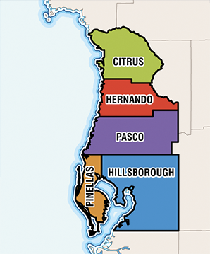 District 7 service area map