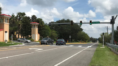 New SR 52 Traffic Signal at Palm Blvd (entrance to St. Leo University) - September 28, 2020
