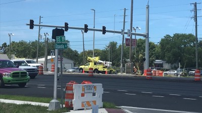 New US 19 Traffic Signal at Beach Blvd/DiPaola Drive (June 2021)