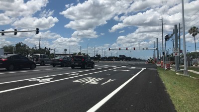 New US 19 Traffic Signal at Beach Blvd/DiPaola Drive (June 2021)
