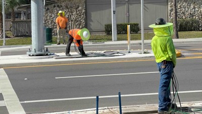 SR 685 (Florida Ave) Pedestrian Crossing North of 127th Ave (November 2023)