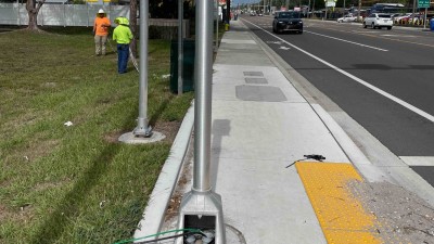 SR 685 (Florida Ave) Pedestrian Crossing North of 127th Ave (November 2023)