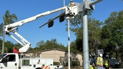 SR 685 (Florida Ave) Pedestrian Crossing North of 127th Ave (March 2023)