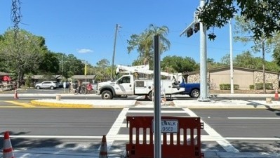 SR 685 (Florida Ave) Pedestrian Crossing North of 127th Ave (March 2023)