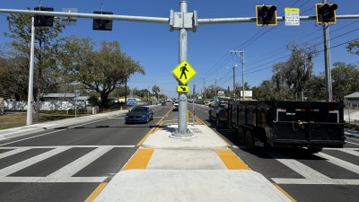 SR 685 (Florida Ave) Pedestrian Crossing North of 127th Ave (February 2024)