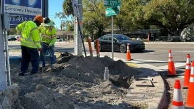 SR 685 (Florida Ave) Pedestrian Crossing North of 127th Ave (February 2023)