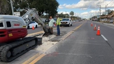 SR 685 (Florida Ave) Pedestrian Crossing North of 127th Ave (January 2023)