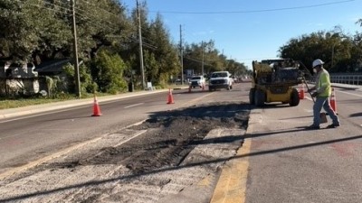 SR 685 (Florida Ave) Pedestrian Crossing North of 127th Ave (January 2023)