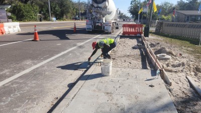 SR 685 (Florida Ave) Pedestrian Crossing North of 127th Ave (February 2023)