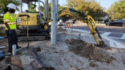 SR 685 (Florida Ave) Pedestrian Crossing North of 127th Ave (March 2023)