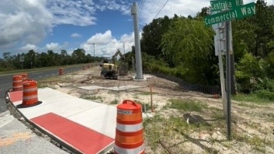 Commercial Way (US 19) at Centralia Road New Traffic Signal (July 2023)