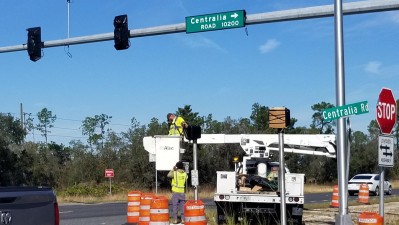 Commercial Way (US 19) at Centralia Road New Traffic Signal (December 2023)