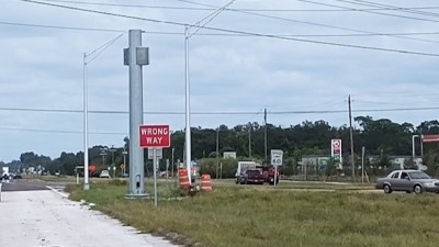 US 41 New Traffic Signal at Universal Drive in Hillsborough County (September 2023)