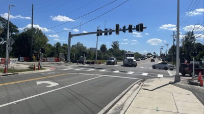 Alt US 19 (Pinellas Avenue) New Traffic Signal at Anclote Road/Coquina Drive (October 2025)