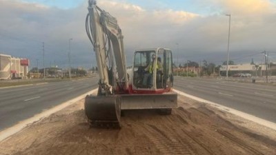 Grading median (December 2025 photo)